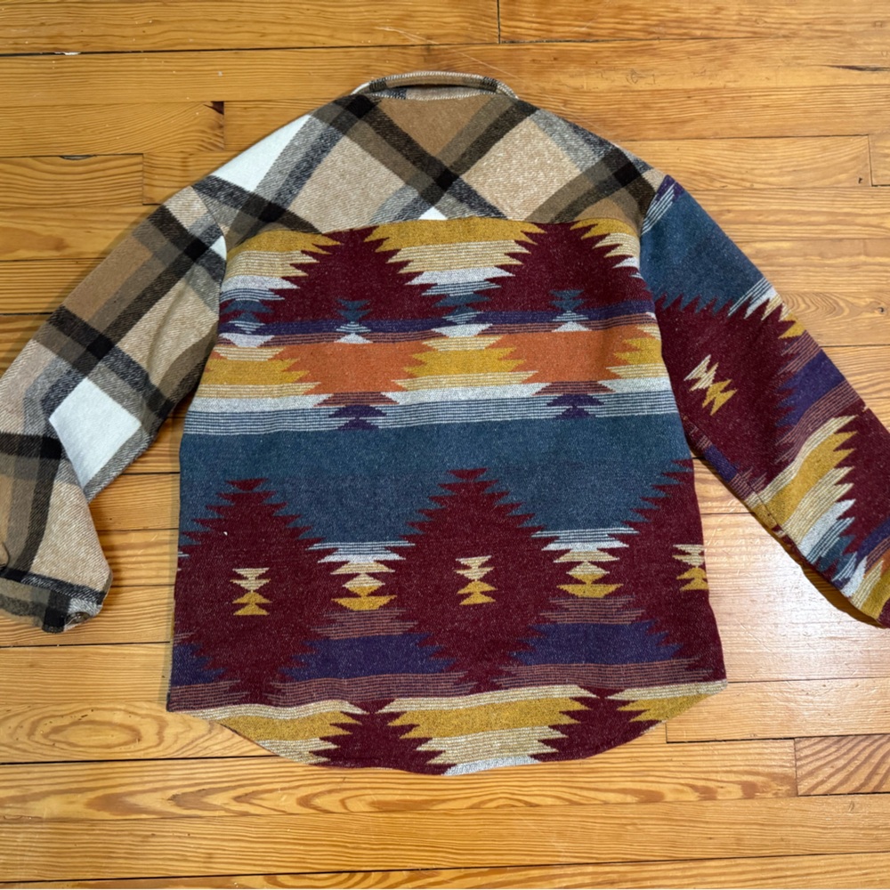 JODIFL Multi-Color Patterned Shacket with Chest P… - image 7